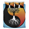 Yin Yang Tree Of Life Print Duvet Cover Bedding Set