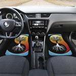 Yin Yang Tree Of Life Print Front and Back Car Floor Mats