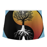 Yin Yang Tree Of Life Print Men's Boxer Briefs