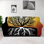 Yin Yang Tree Of Life Print Sofa Cover