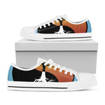 Yin Yang Tree Of Life Print White Low Top Shoes
