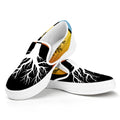 Yin Yang Tree Of Life Print White Slip On Sneakers