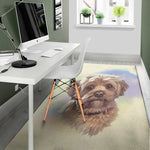 Yorkshire Terrier Portrait Print Area Rug