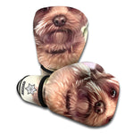 Yorkshire Terrier Portrait Print Boxing Gloves