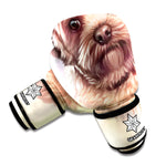 Yorkshire Terrier Portrait Print Boxing Gloves