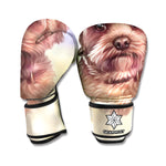 Yorkshire Terrier Portrait Print Boxing Gloves