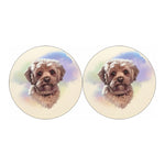 Yorkshire Terrier Portrait Print Car Coasters