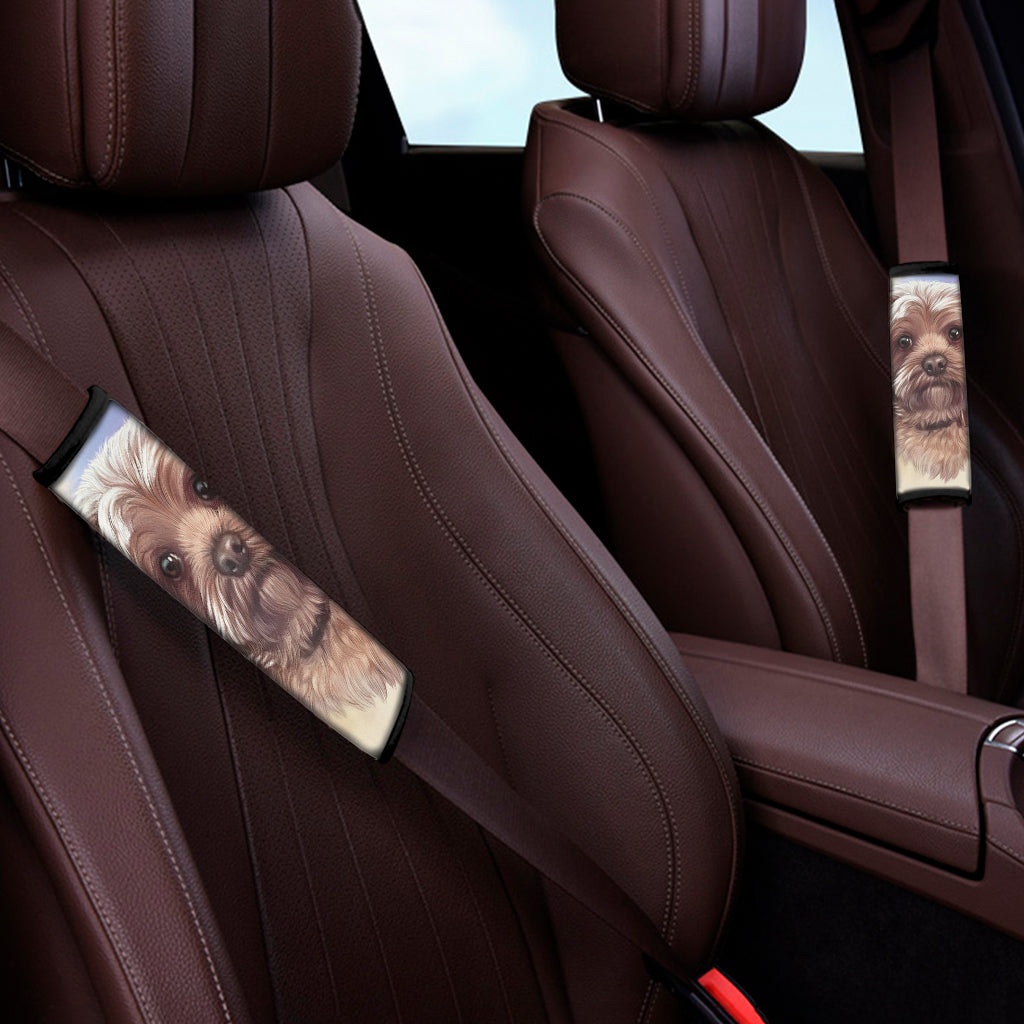 Yorkshire Terrier Portrait Print Car Seat Belt Covers