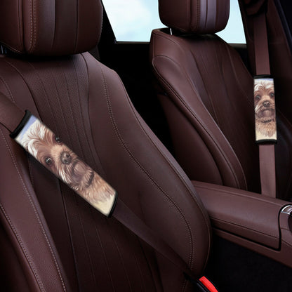 Yorkshire Terrier Portrait Print Car Seat Belt Covers