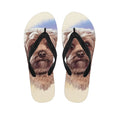 Yorkshire Terrier Portrait Print Flip Flops