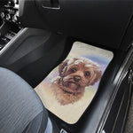 Yorkshire Terrier Portrait Print Front and Back Car Floor Mats