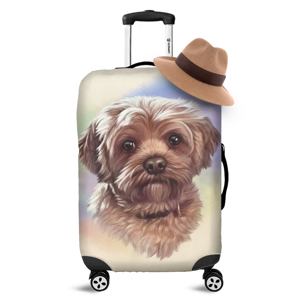 Yorkshire Terrier Portrait Print Luggage Cover