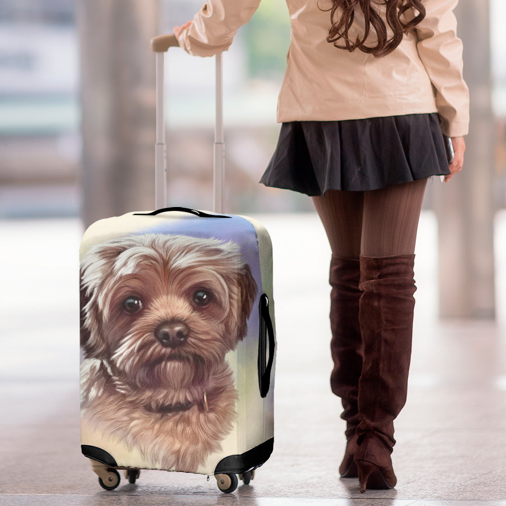 Yorkshire Terrier Portrait Print Luggage Cover