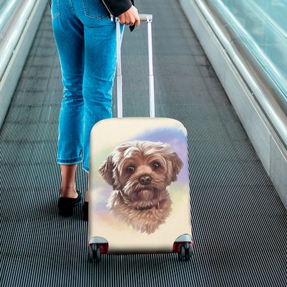 Yorkshire Terrier Portrait Print Luggage Cover