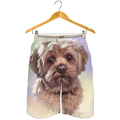 Yorkshire Terrier Portrait Print Men's Shorts