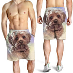 Yorkshire Terrier Portrait Print Men's Shorts