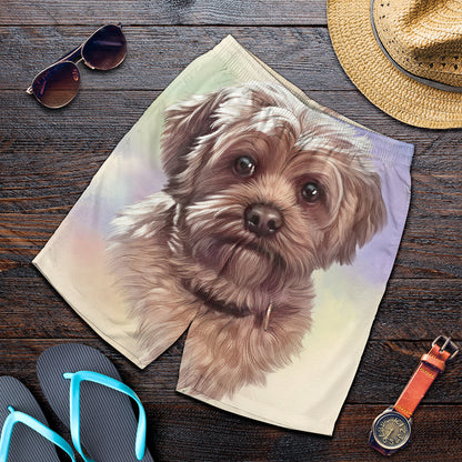 Yorkshire Terrier Portrait Print Men's Shorts