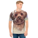 Yorkshire Terrier Portrait Print Men's T-Shirt