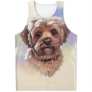 Yorkshire Terrier Portrait Print Men's Tank Top