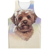 Yorkshire Terrier Portrait Print Men's Tank Top