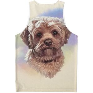 Yorkshire Terrier Portrait Print Men's Tank Top