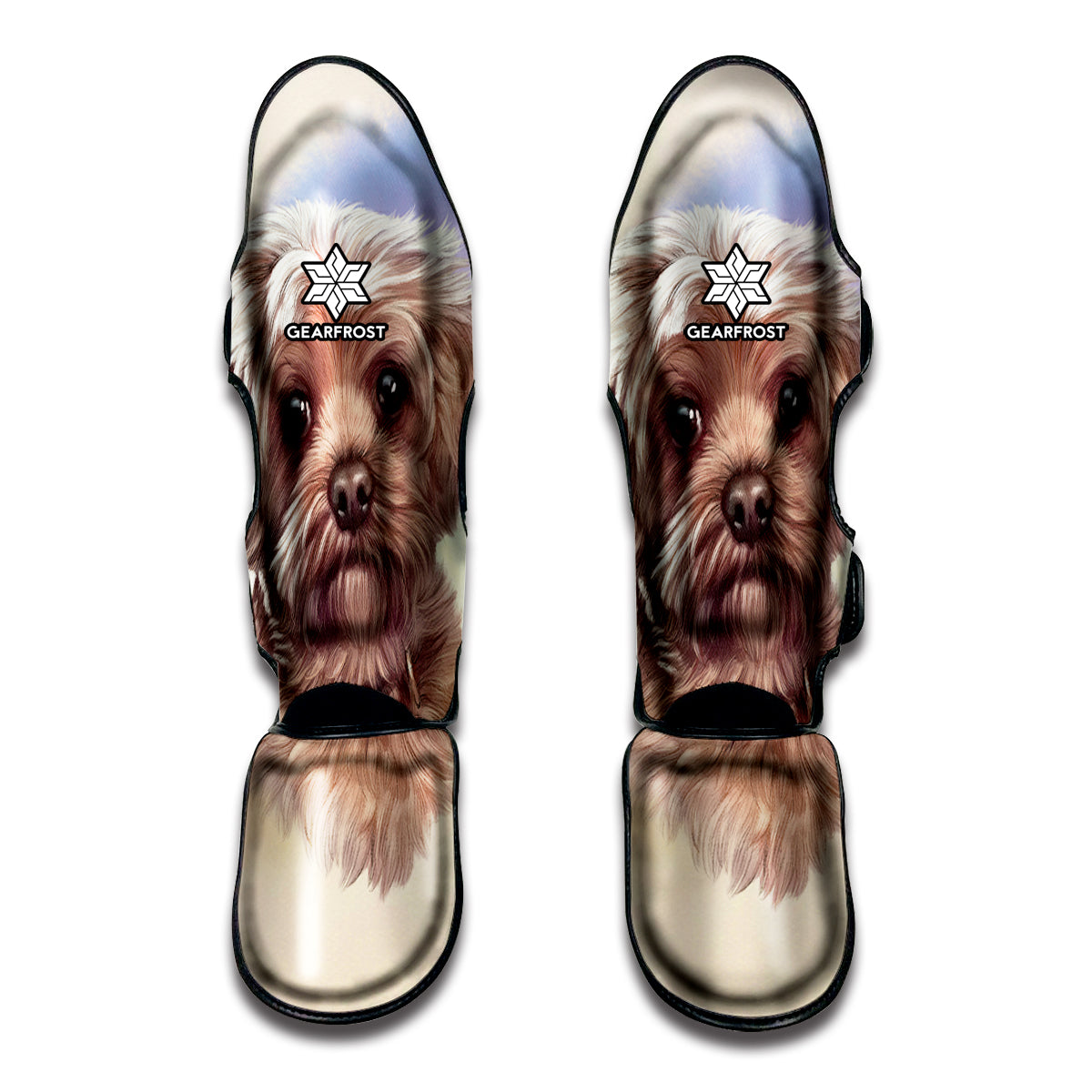 Yorkshire Terrier Portrait Print Muay Thai Shin Guard