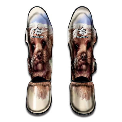 Yorkshire Terrier Portrait Print Muay Thai Shin Guard