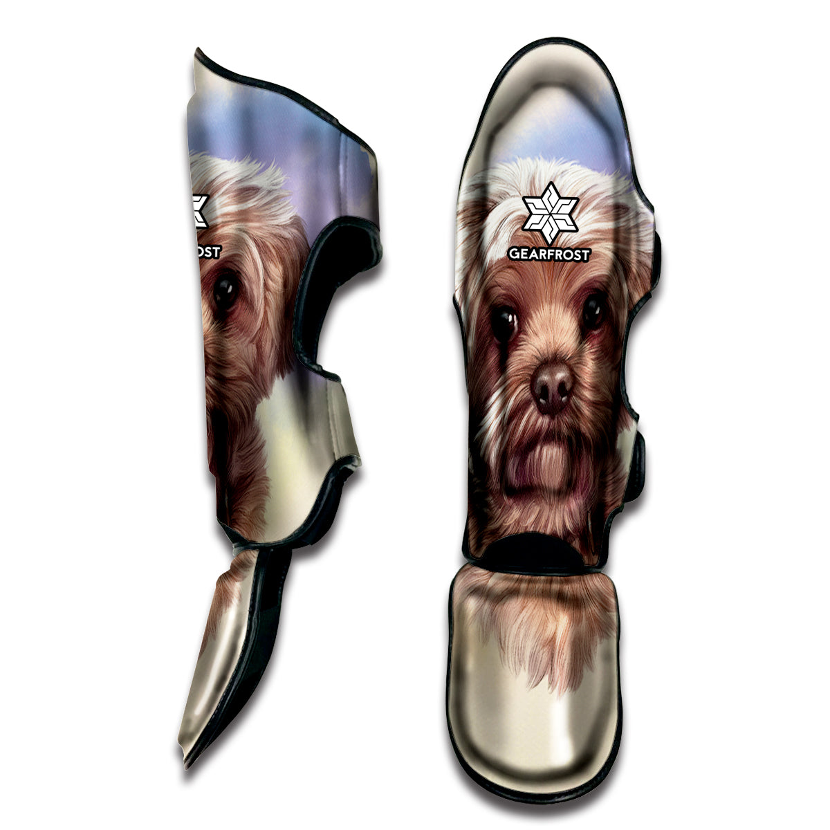 Yorkshire Terrier Portrait Print Muay Thai Shin Guard