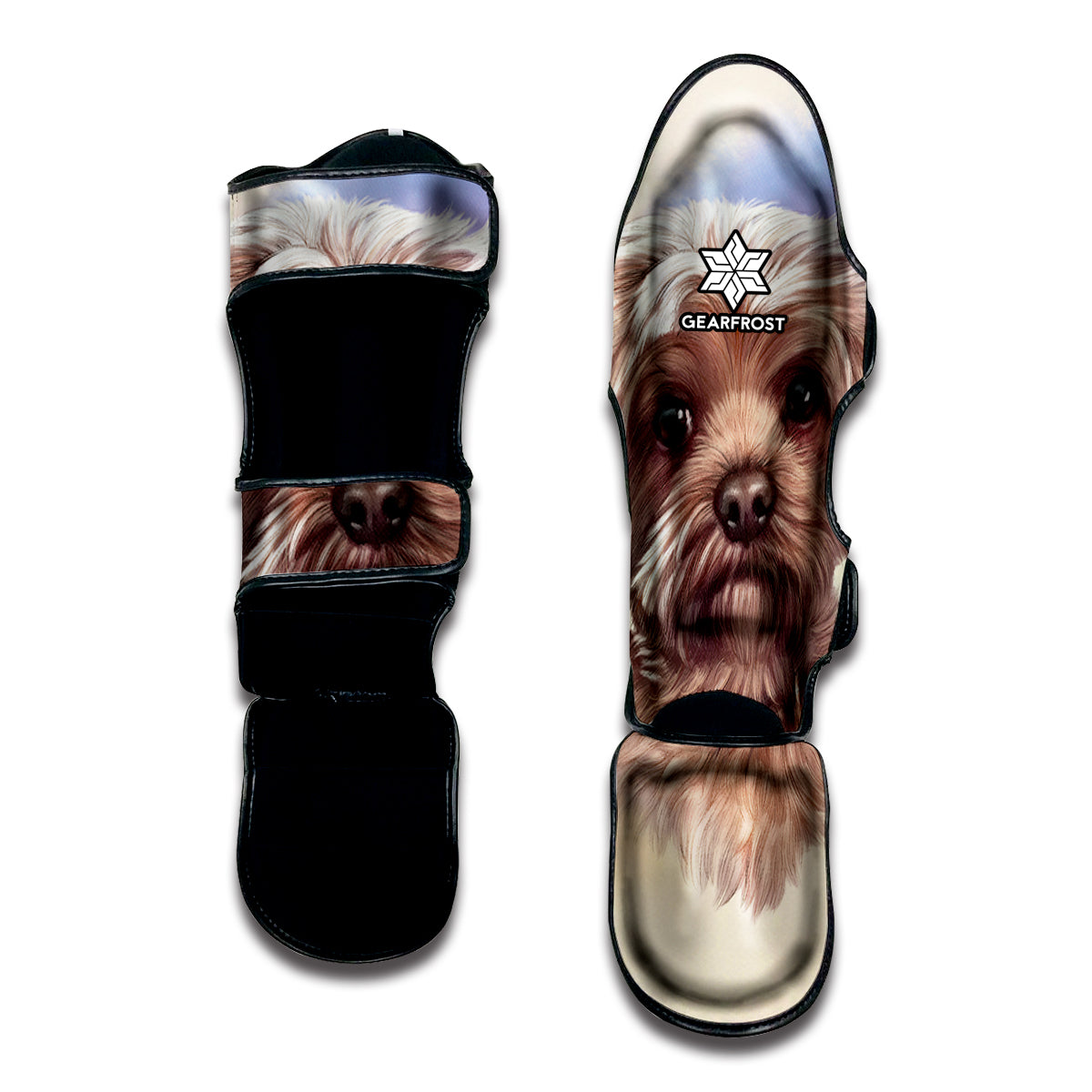 Yorkshire Terrier Portrait Print Muay Thai Shin Guard