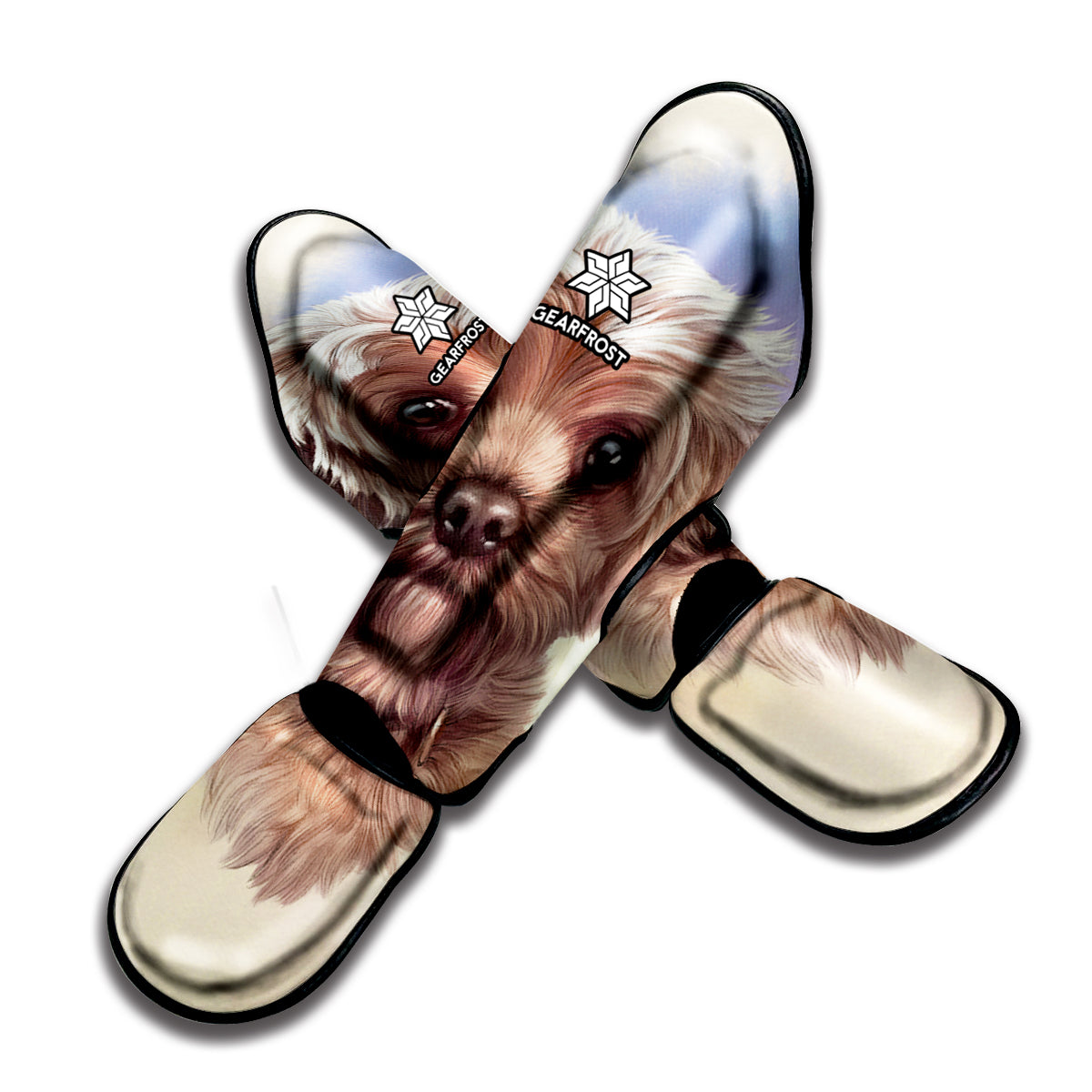 Yorkshire Terrier Portrait Print Muay Thai Shin Guard