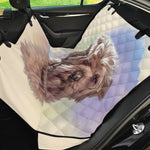 Yorkshire Terrier Portrait Print Pet Car Back Seat Cover