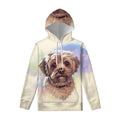 Yorkshire Terrier Portrait Print Pullover Hoodie