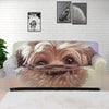 Yorkshire Terrier Portrait Print Sofa Cover