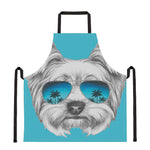 Yorkshire Terrier With Sunglasses Print Apron