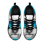 Yorkshire Terrier With Sunglasses Print Black Sneakers