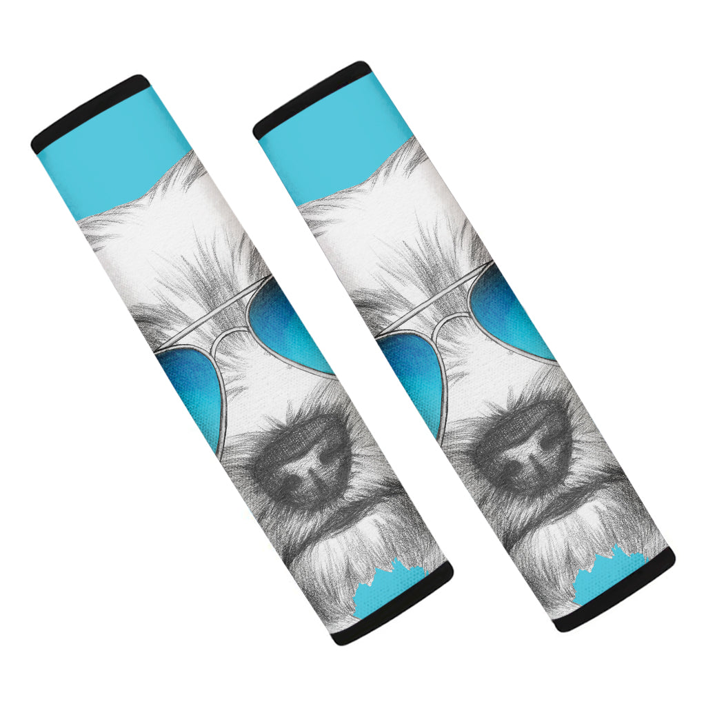 Yorkshire Terrier With Sunglasses Print Car Seat Belt Covers
