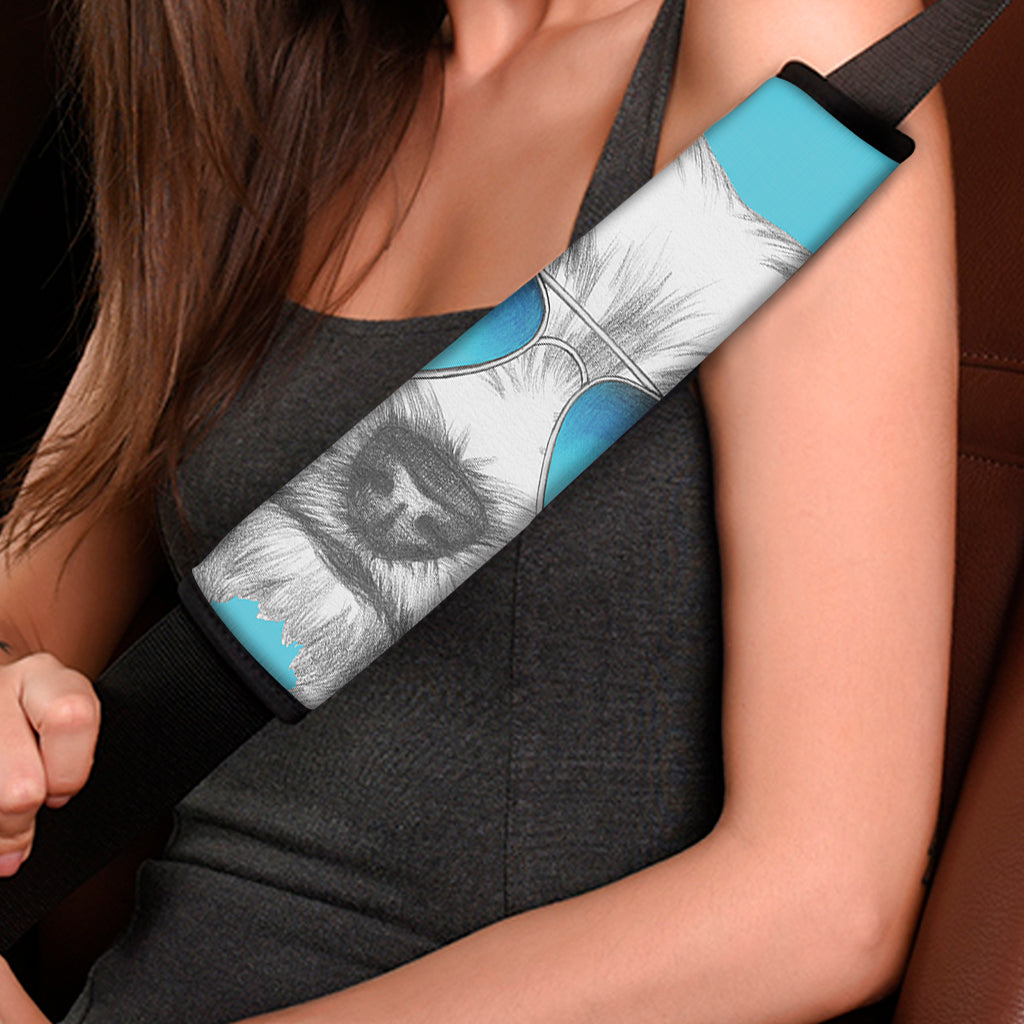 Yorkshire Terrier With Sunglasses Print Car Seat Belt Covers