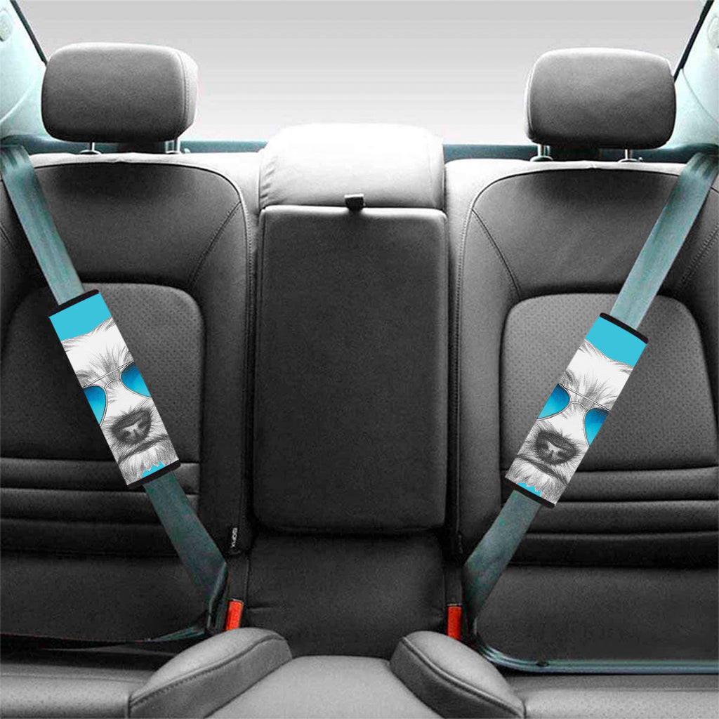 Yorkshire Terrier With Sunglasses Print Car Seat Belt Covers
