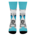 Yorkshire Terrier With Sunglasses Print Crew Socks
