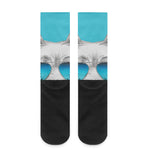 Yorkshire Terrier With Sunglasses Print Crew Socks