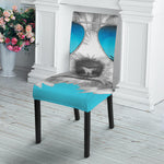 Yorkshire Terrier With Sunglasses Print Dining Chair Slipcover