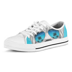 Yorkshire Terrier With Sunglasses Print White Low Top Shoes