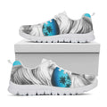Yorkshire Terrier With Sunglasses Print White Running Shoes