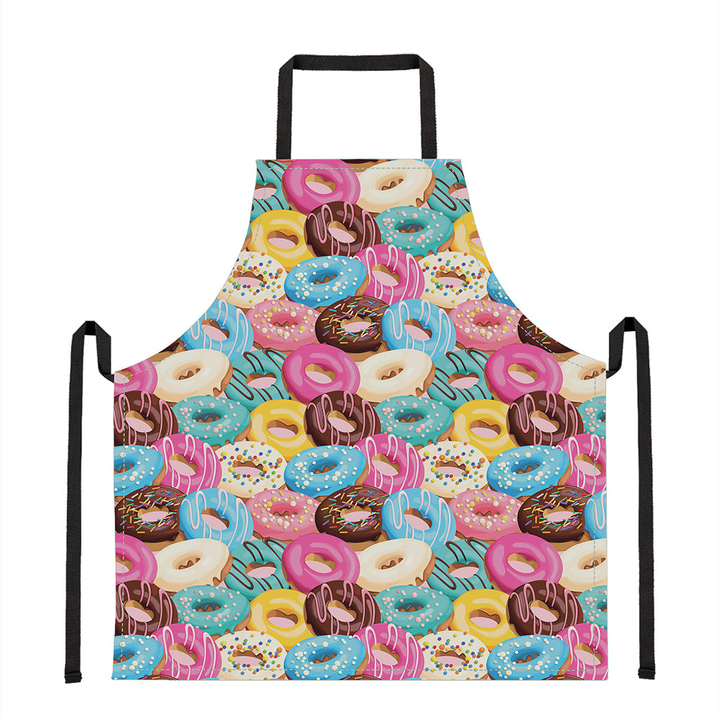 Yummy Donut Pattern Print Apron