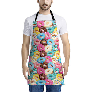 Yummy Donut Pattern Print Apron