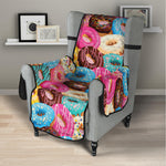 Yummy Donut Pattern Print Armchair Protector