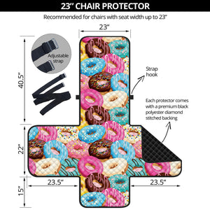 Yummy Donut Pattern Print Armchair Protector