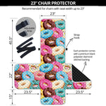 Yummy Donut Pattern Print Armchair Protector