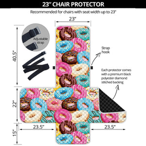 Yummy Donut Pattern Print Armchair Protector