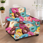 Yummy Donut Pattern Print Armchair Slipcover